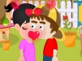 Bacio dei bambini nel parco ஆன்லைன் விளையாட